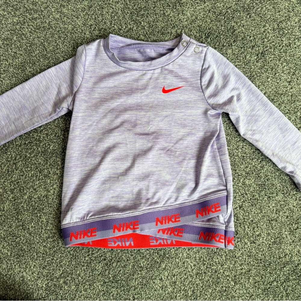 Nike Dri-FIT Baby Girl Heathered Lavender Top